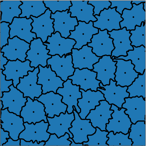 Random Voronoi diagram